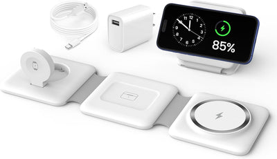 3-in-1 Foldable Wireless Charging Station for Apple Devices