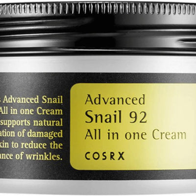 COSRX Advanced Snail 92 All In One Cream 100ml — Repair | Hydrate | Fade Scars | Korean Skincare