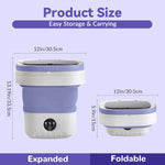 Smliekate Portable Mini Washing Machine | 12L | Purple