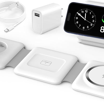 3-in-1 Foldable Wireless Charging Station for Apple Devices