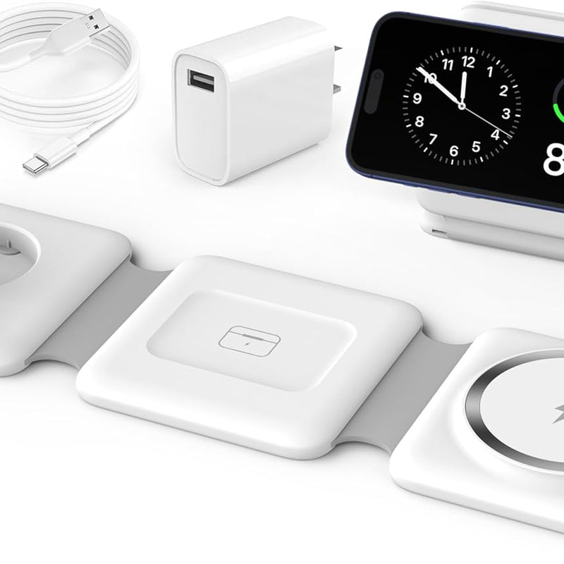 3-in-1 Foldable Wireless Charging Station for Apple Devices