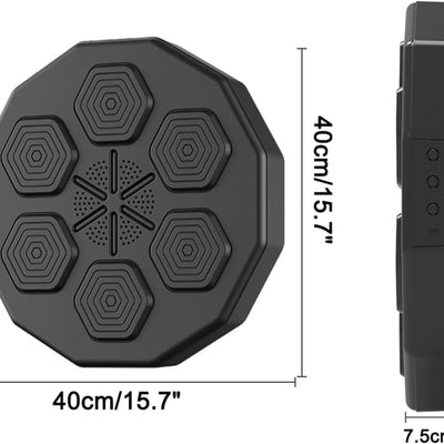 Smart Music Boxing Machine — Wall Mounted | LED + Bluetooth | Stress Relief