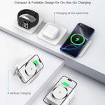 3-in-1 Foldable Wireless Charging Station for Apple Devices