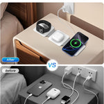 3-in-1 Foldable Wireless Charging Station for Apple Devices