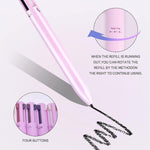 4-in-1 Makeup Pen — Eyeliner, Brow, Lip Liner & Highlighter | Waterproof | Long Lasting | Pink