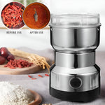 Electric Spice & Coffee Grinder — 300W Stainless Steel | 4 Blades | Portable
