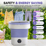 Smliekate Portable Mini Washing Machine | 12L | Purple
