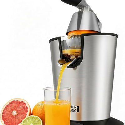 Electric Citrus Juicer 350W – Stainless Steel Orange & Lemon Juice Extractor