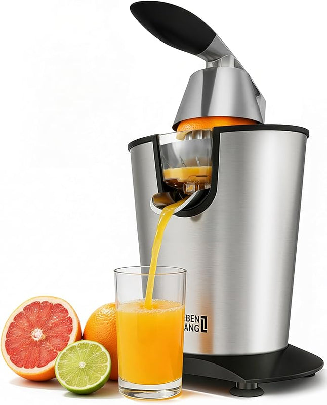 Electric Citrus Juicer 350W – Stainless Steel Orange & Lemon Juice Extractor