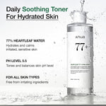 Heartleaf 77% Soothing Toner – 250ml