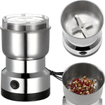 Electric Spice & Coffee Grinder — 300W Stainless Steel | 4 Blades | Portable