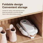 Portable Folding Shoe Dryer — 360° Hot Air | 4 Timer Settings | Travel Ready | White