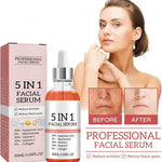 5-in-1 Anti Aging Facial Serum 3pcs — Vitamin C, Collagen, Hyaluronic Acid & Niacinamide | 30ml