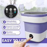 Smliekate Portable Mini Washing Machine | 12L | Purple
