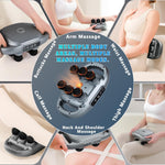 6 Head Massage Gun Deep Tissue with 9 Levels & 9 Modes, Electric Massager Tool for Legs, Arms, Waist, Back, Buttocks - Full Body Muscle Pain