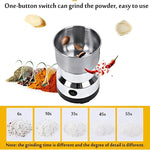 Electric Spice & Coffee Grinder — 300W Stainless Steel | 4 Blades | Portable