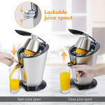 Electric Citrus Juicer 350W – Stainless Steel Orange & Lemon Juice Extractor