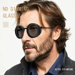Round Polarized Sunglasses — Adjustable Tint | UV400 Protection | Outdoor Eyewear